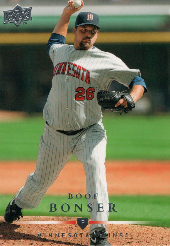#272 Boof Bonser Minnesota Twins 2008 Upper Deck Series 1 Baseball Card
