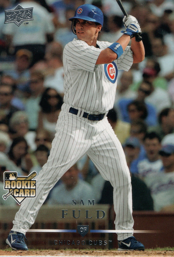 #314 Sam Fuld Rookie Card Chicago Cubs 2008 Upper Deck Series 1 Baseball Card
