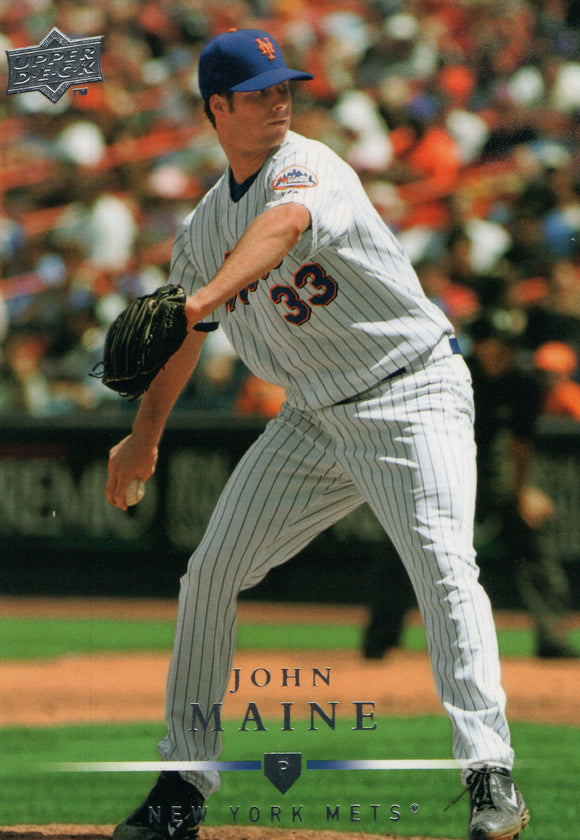 #151 John Maine New York Mets 2008 Upper Deck Series 1 Baseball Card