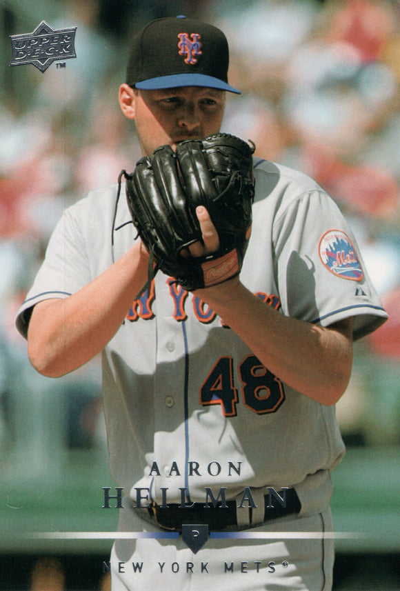 #155 Aaron Heilman New York Mets 2008 Upper Deck Series 1 Baseball Card