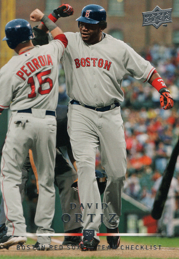 #373 David Ortiz Boston Red Sox 2008 Upper Deck Series 1 Baseball Card FAJ