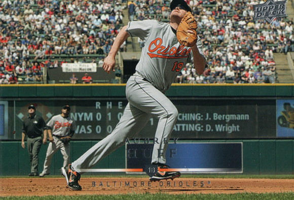 #180 Aubrey Huff Baltimore Orioles 2008 Upper Deck Series 1 Baseball Card FAJ