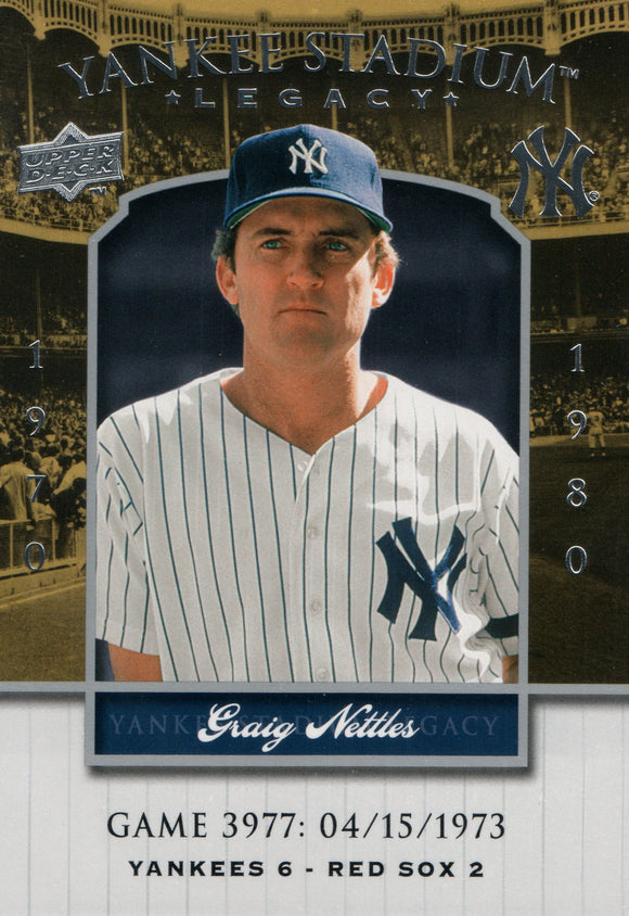 YSL3977 Craig Nettles New York Yankees 2008 Upper Deck Series 1 Baseball Card FAJ