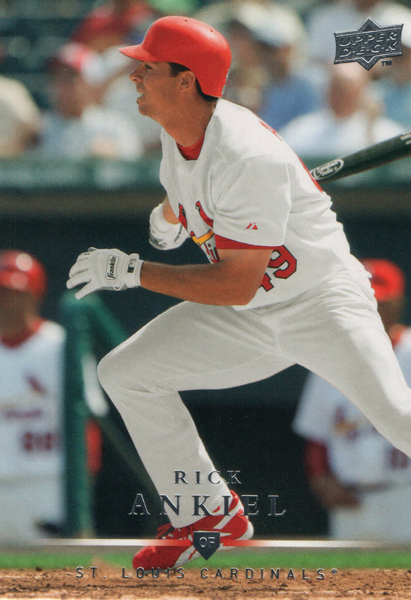 #70 Rick Ankiel St Louis Cardinals 2008 Upper Deck Series 1 Baseball Card FAJ
