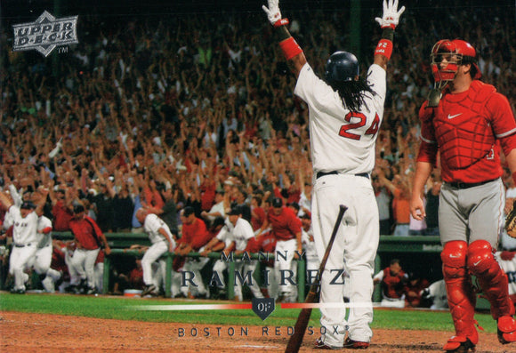 #229 Manny Ramirez Boston Red Sox 2008 Upper Deck Series 1 Baseball Card FAJ