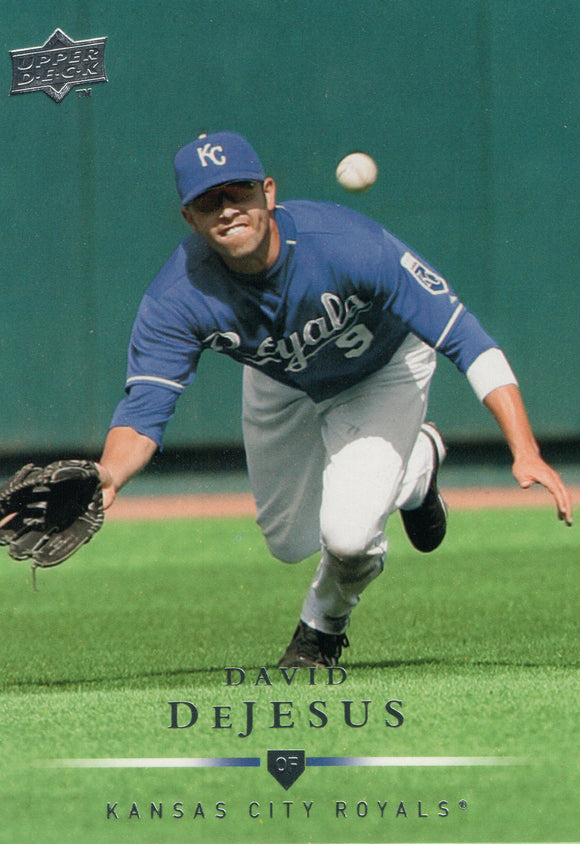 #260 David Dejesus Kansas City Royals 2008 Upper Deck Series 1 Baseball Card FAK
