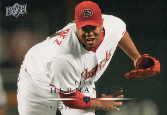 #93 Livan Hernandez Arizona Diamondbacks 2008 Upper Deck Series 1 Baseball Card FAK