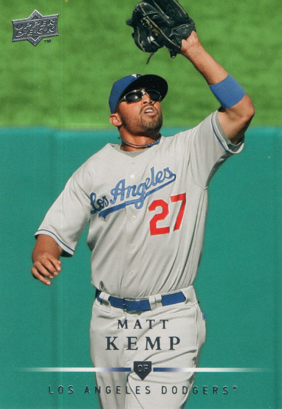 #109 Matt Kemp Los Angeles Dodgers 2008 Upper Deck Series 1 Baseball Card FAK
