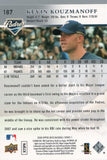 #187 Kevin Kouzmanoff San Diego Padres 2008 Upper Deck Series 1 Baseball Card FAK