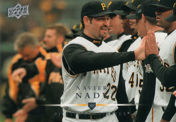 #210 Xavier Nady Pittsburgh Pirates 2008 Upper Deck Series 1 Baseball Card FAL