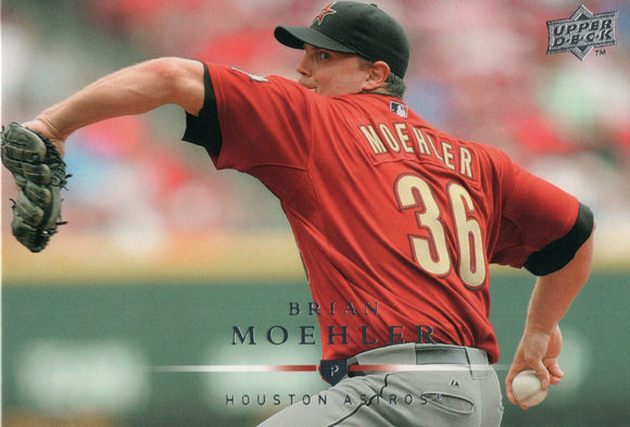 #15 Brian Moehler Houston Astros 2008 Upper Deck Series 1 Baseball Card FAL