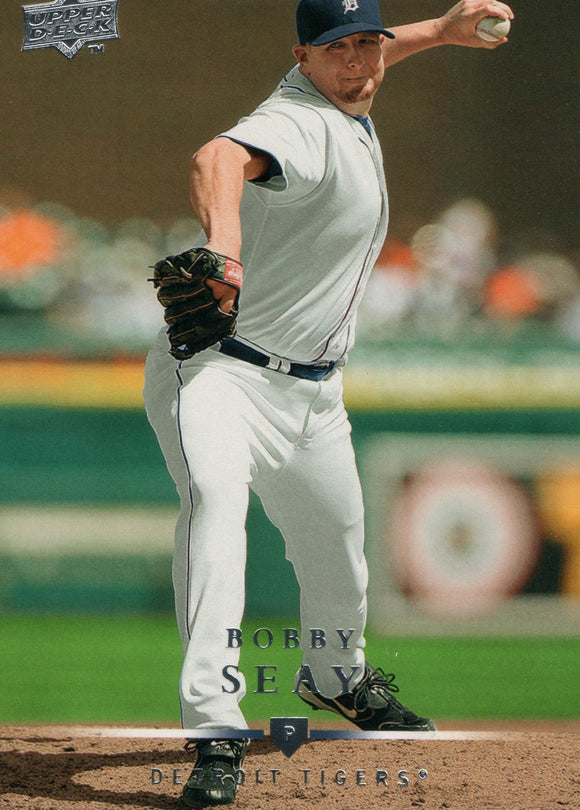 #264 Bobby Seay Detroit Tigers 2008 Upper Deck Series 1 Baseball Card FAL