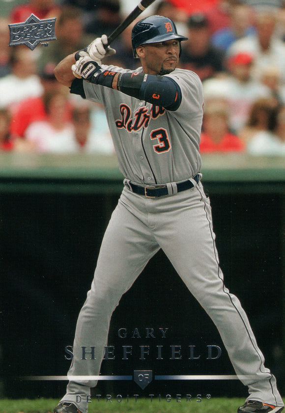 #269 Gary Sheffield Detroit Tigers 2008 Upper Deck Series 1 Baseball Card FAM