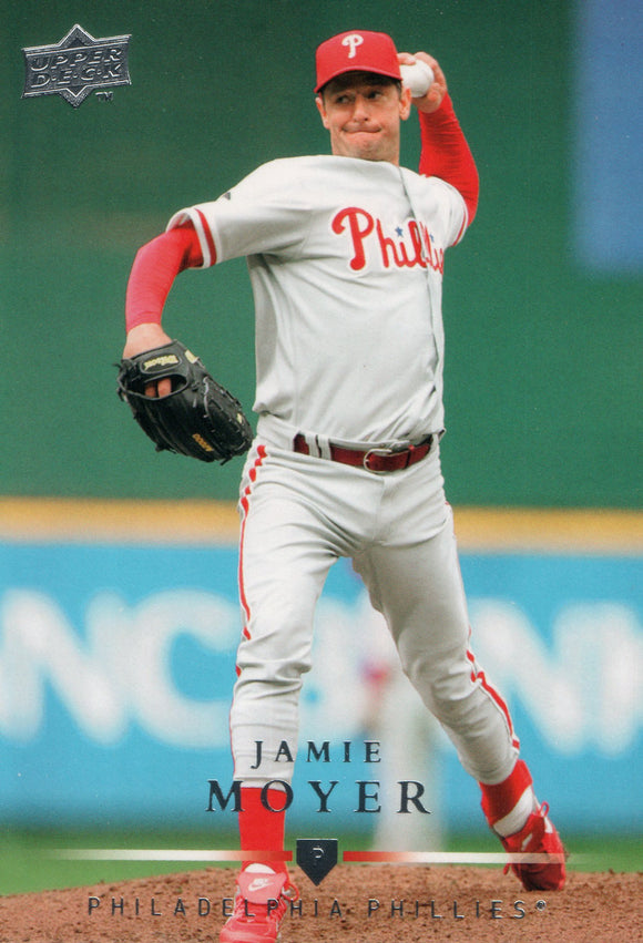 #191 Jamie Moyer Philadelphia Phillies 2008 Upper Deck Series 1 Baseball Card FAM