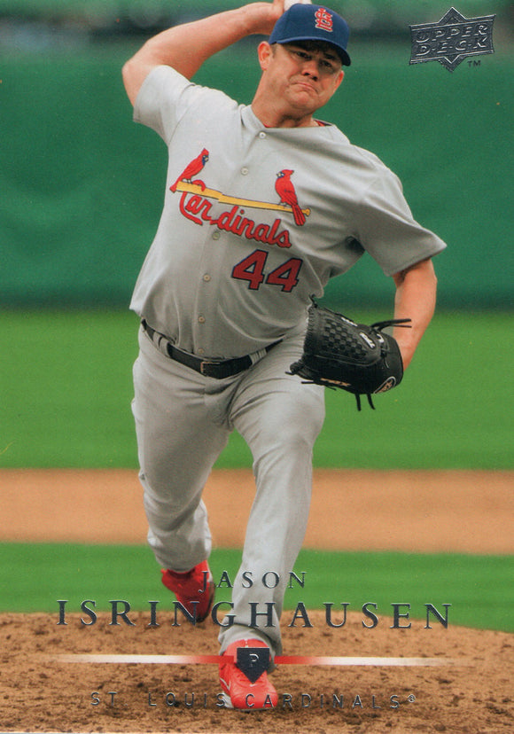 #64 Jason Isringhausen St Louis Cardinals 2008 Upper Deck Series 1 Baseball Card FAM