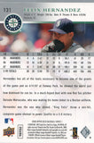 #131 Helix Hernandez Seattle Mariners 2008 Upper Deck Series 1 Baseball Card FAN