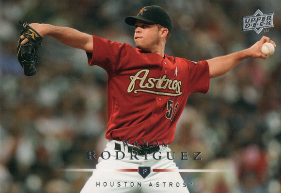 #12 Wandy Rodiguez Houston Astros 2008 Upper Deck Series 1 Baseball Card FAN