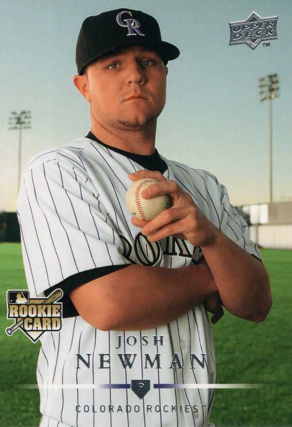 #333 Josh Newman Colorado Rockies 2008 Upper Deck Series 1 Baseball Card FAN