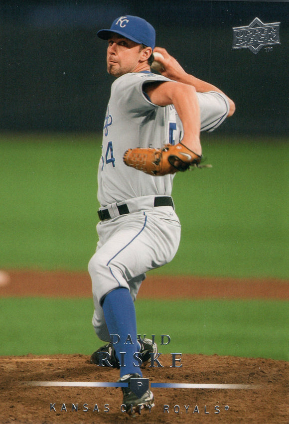 #254 David Riske Kansas City Royals 2008 Upper Deck Series 1 Baseball Card FAN