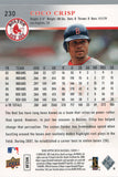 #230 Coco Crisp Boston Red Sox 2008 Upper Deck Series 1 Baseball Card FAN