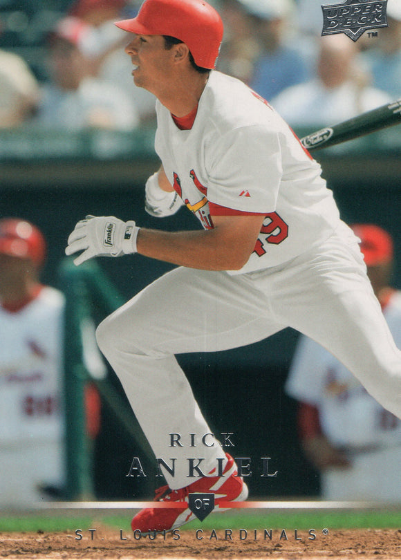 #70 Rick Ankiel St Louis Cardinals 2008 Upper Deck Series 1 Baseball Card FAN