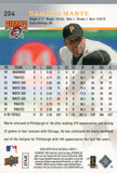 #204 Damaso Marte Pittsburgh Pirates 2008 Upper Deck Series 1 Baseball Card FAR