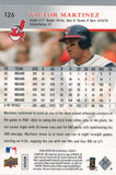 #126 Victor Martinez Cleveland Indians 2008 Upper Deck Series 1 Baseball Card FAR