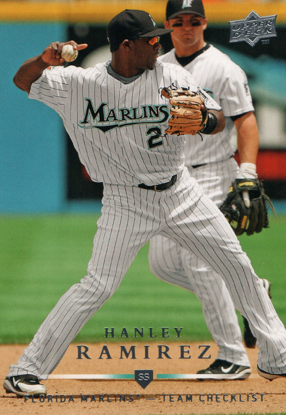#365 Hanley Ramirez Florida Marlins 2008 Upper Deck Series 1 Baseball Card FAR
