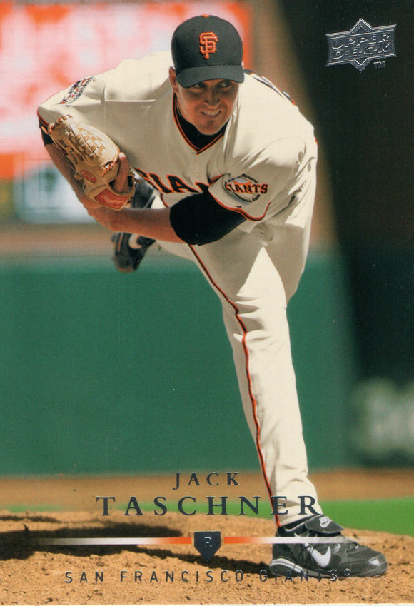 #115 Jack Taschner San Francisco Giants 2008 Upper Deck Series 1 Baseball Card FAR