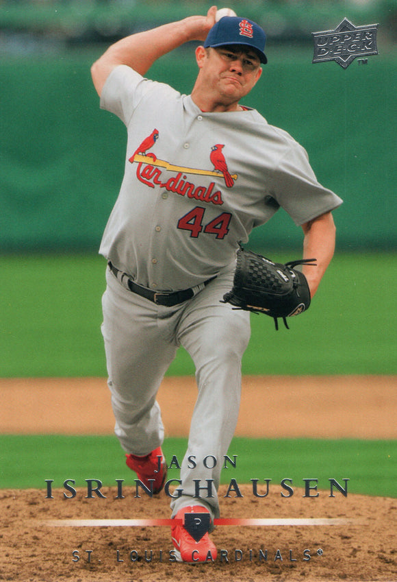#64 Jason Isringhausen St Louis Cardinals 2008 Upper Deck Series 1 Baseball Card FAR