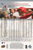 #93 Livan Hernandez Arizona Diamondbacks 2008 Upper Deck Series 1 Baseball Card FAS