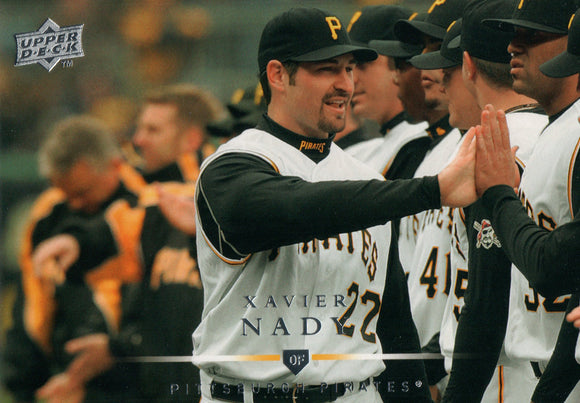 #210 Xavier Nady Pittsburgh Pirates 2008 Upper Deck Series 1 Baseball Card FAS