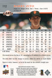 #112 Barry Zito San Francisco Giants 2008 Upper Deck Series 1 Baseball Card FAS