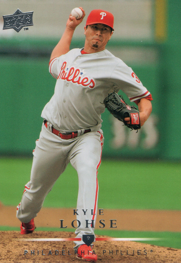 #193 Kyle Lohse Philadelphia Phillies 2008 Upper Deck Series 1 Baseball Card FAS