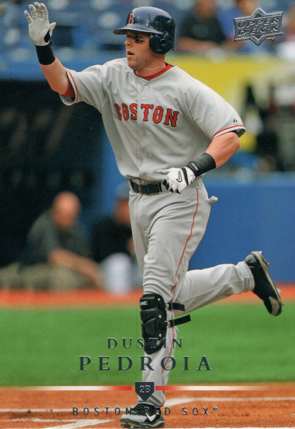 #227 Dustin Pedroia Boston Red Sox 2008 Upper Deck Series 1 Baseball Card FAT
