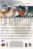 #249 Brad Hawpe Colorado Rockies 2008 Upper Deck Series 1 Baseball Card FAT