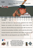 #340 Clint Sammons Rookie Atlanta Braves 2008 Upper Deck Series 1 Baseball Card FAT