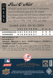 YSL6151 Paul O'Neill New York Yankees 2008 Upper Deck Series 1 Baseball Card FAT