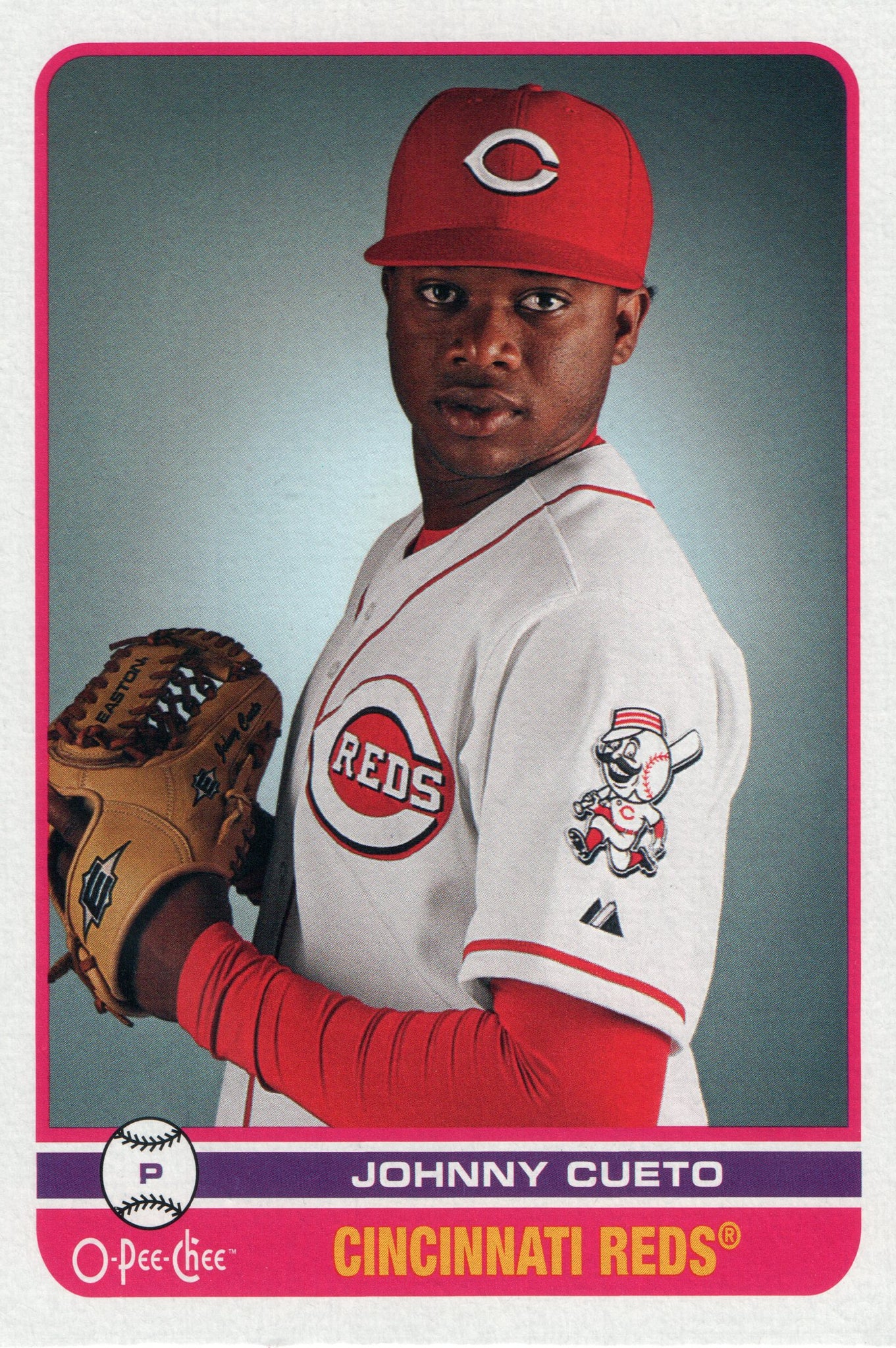 247 Johnny Cueto Cincinnati Reds 2009 O-PEE-CHEE Baseball Card FAX