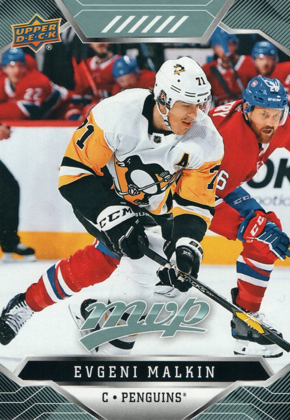 #42 Evgeni Malkin Pittsburgh Penguins 2019-20 Upper Deck MVP Hockey Card