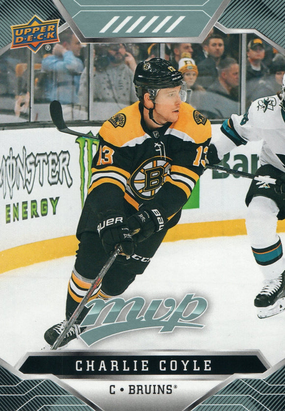 #20 Charlie Coyle Boston Bruins 2019-20 Upper Deck MVP Hockey Card