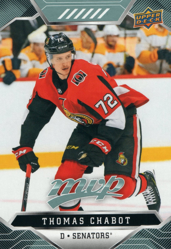 #76 Thomas Chabot Ottawa Senators 2019-20 Upper Deck MVP Hockey Card