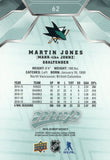 #62 Martin Jones San Jose Sharks 2019-20 Upper Deck MVP Hockey Card