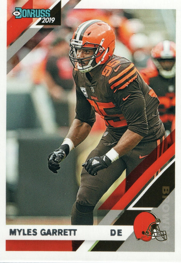#68 Myles Garrett Cleveland Browns 2019 Donruss Football  Card