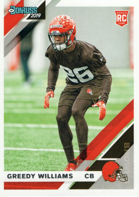 #272 Greedy Williams Rookie Cleveland Browns 2019 Donruss Football  Card