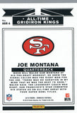 AGK-6 Joe Montana All-Time Gridiron Kings San Francisco 49ers 2019 Donruss Football  Card