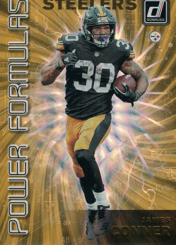 Pf-20 James Conner Power Formulas Pittsburgh Steelers 2019 Donruss Football  Card