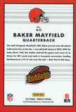 H-11 Baker Mayfield Highlights Cleveland Browns 2019 Donruss Football  Card