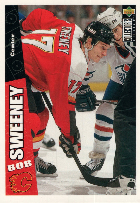 #37 Bob Sweeney Calgary Flames 1996-97 Upper Deck Collector's Choice Hockey Card