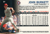 #369 John Burkett Texas Rangers 1999 Fleer Tradition Baseball Card OB